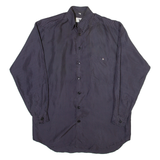 GOODMAN Mens Shirt Blue Spotted Long Sleeve S