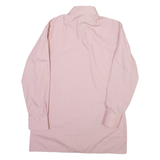 METZGER Slim Fit Mens Plain Shirt Pink Long Sleeve S