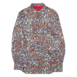DIESEL Mens Shirt Black Floral Long Sleeve M