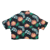 LEE Womens Hawaiian Shirt Black Floral L