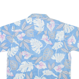 NEW HORIZON Mens Hawaiian Shirt Blue Floral XL