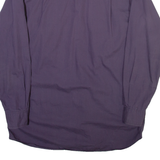 Mens Plain Shirt Purple Long Sleeve S