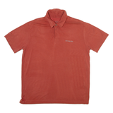 COLUMBIA Mens Polo Shirt Orange L
