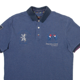 PIERRE CARDIN Mens Polo Shirt Blue L