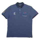 PIERRE CARDIN Mens Polo Shirt Blue L