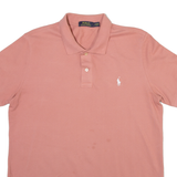 POLO RALPH LAUREN Mens Polo Shirt Pink L