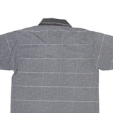 GIO Mens Polo Shirt Grey Check XL