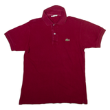 LACOSTE Mens Polo Shirt Maroon S