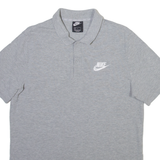 NIKE Mens Polo Shirt Grey L