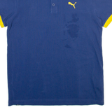 PUMA Mens Polo Shirt Blue M