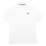 NEW BALANCE Mens Polo Shirt White S