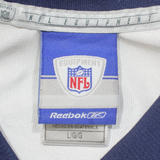 REEBOK NFL Los Angeles Rams Mens Jersey White USA V-Neck L