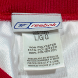 REEBOK Mens Jersey White USA V-Neck L