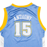 ADIDAS NBA Denver Nuggets Anthony Boys Jersey Blue Sleeveless USA V-Neck 14-15Y