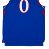 ADIDAS Kansas University Mens Jersey Blue Sleeveless USA L
