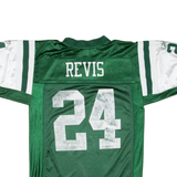 REEBOK NFL New York Jets Revis Mens Jersey Green USA V-Neck S
