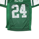 REEBOK NFL New York Jets Revis Mens Jersey Green USA V-Neck S