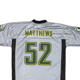 NFL Green Bay Packers Matthews Mens Jersey Silver USA V-Neck XL