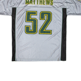 NFL Green Bay Packers Matthews Mens Jersey Silver USA V-Neck XL