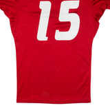 RAWLINGS Mens Jersey Red USA V-Neck Nylon M