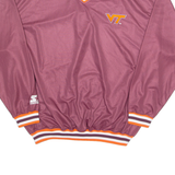 STARTER Virginia Tech Mens Sweatshirt Maroon V-Neck USA L