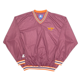 STARTER Virginia Tech Mens Sweatshirt Maroon V-Neck USA L