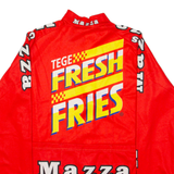 Cycling Full-Zip Mens Jersey Red Long Sleeve S