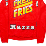 Cycling Full-Zip Mens Jersey Red Long Sleeve S