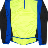 CRANE Cycling Mens Jersey Blue Long Sleeve 1/4 Zip S