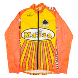 TEKER SPORTSWEAR Cycling Full-Zip Mens Jersey Yellow Long Sleeve M