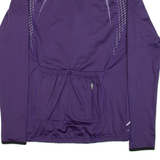 CIVET Cycling Womens Jersey Purple Long Sleeve 1/4 Zip UK 10