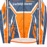 CUORE Cycling Full-Zip Mens Jersey Blue Long Sleeve M