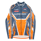 CUORE Cycling Full-Zip Mens Jersey Blue Long Sleeve M