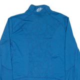 Cycling Mens Jersey Blue Long Sleeve 1/4 Zip L