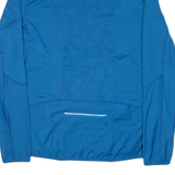 Cycling Mens Jersey Blue Long Sleeve 1/4 Zip L