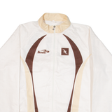 Cycling Full-Zip Mens Jersey Beige Long Sleeve L