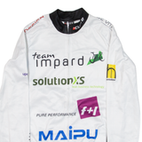 CUORE Cycling Full-Zip Mens Jersey White Long Sleeve S