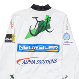 CUORE Cycling Full-Zip Mens Jersey White Long Sleeve S