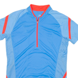 CRANE Cycling Womens Jersey Blue 1/2 Zip M