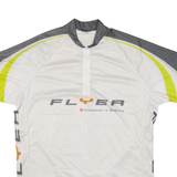 CUORE Cycling Mens Jersey White 1/4 Zip XL