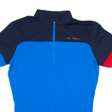 VAUDE Cycling Mens Jersey Blue 1/4 Zip M
