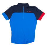 VAUDE Cycling Mens Jersey Blue 1/4 Zip M