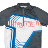 CRIVIT Cycling Mens Jersey White 1/2 Zip M