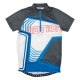 CRIVIT Cycling Mens Jersey White 1/2 Zip M