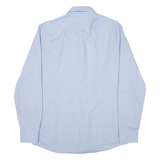 HUGO BOSS Slim Fit Mens Plain Shirt Blue Long Sleeve L