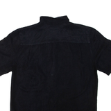 JOE MANLIN Mens Hawaiian Shirt Black Floral L