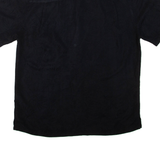 JOE MANLIN Mens Hawaiian Shirt Black Floral L