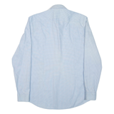 BOSS Slim Fit Mens Shirt Blue Spotted Long Sleeve M
