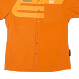 EAST SIDER Mens Plain Shirt Orange S