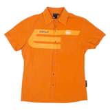 EAST SIDER Mens Plain Shirt Orange S